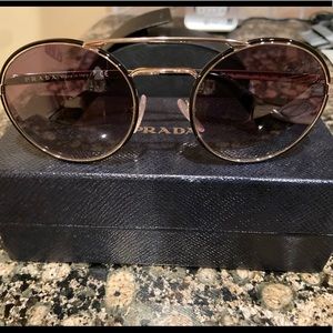 PRADA CINEMÀ SPR 51SS Round Sunglasses